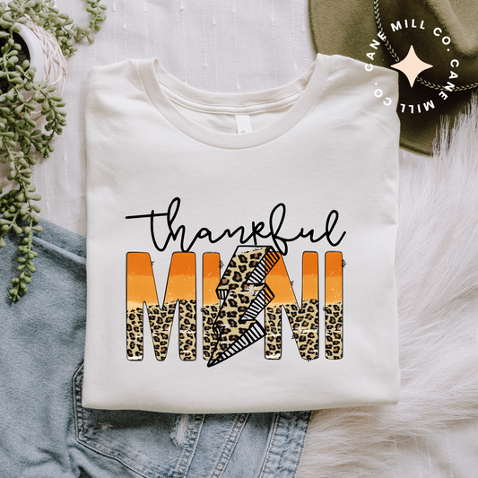 Thankful Mini- Kids Tee  (Matching Mama & Mini Set)