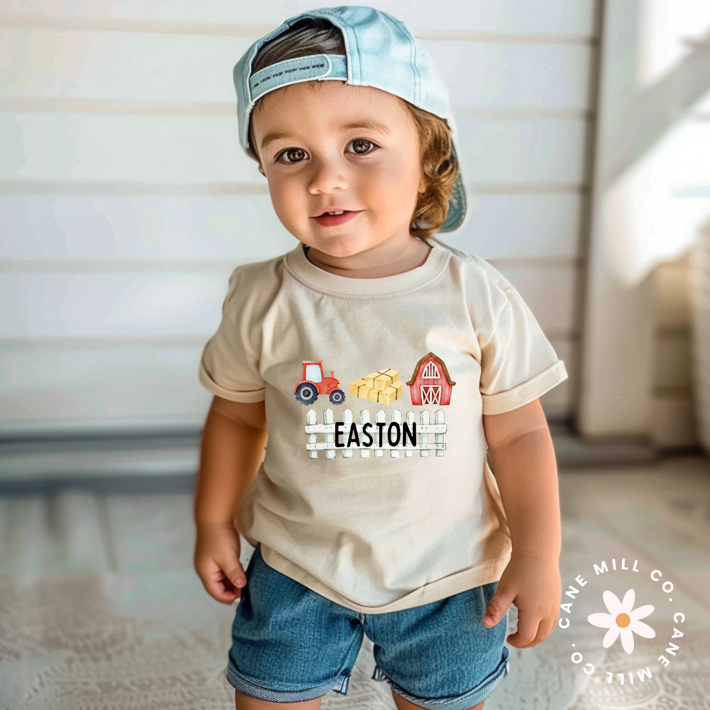 On the Farm- Kids CUSTOM NAME Tee