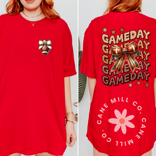 Coquette Gameday- Front/Back Adult Tee