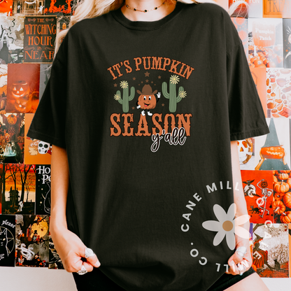 Pumpkin Season Y'all- Adult Tee